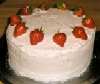 Summery Strawberry Gateau